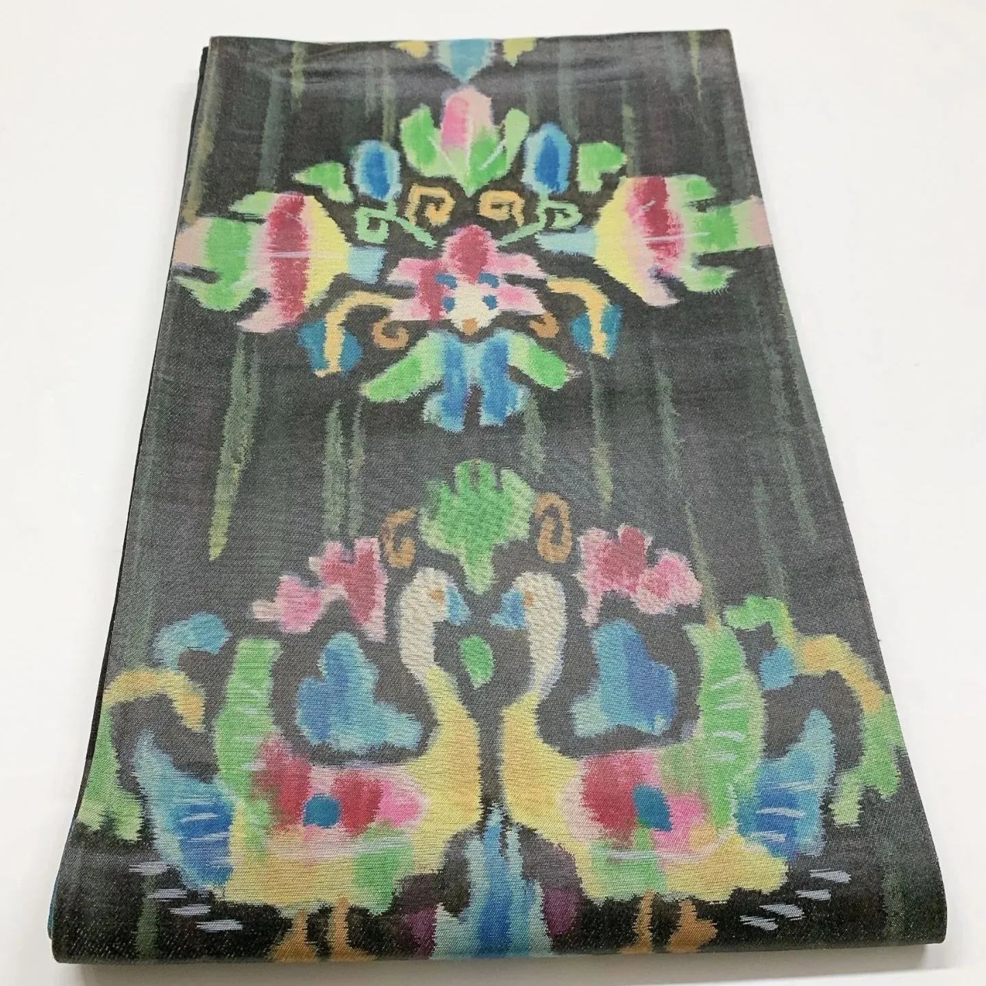 5988# Japanese Vintage Fukuro Obi Belt Kimono Fabric Silk Traditional