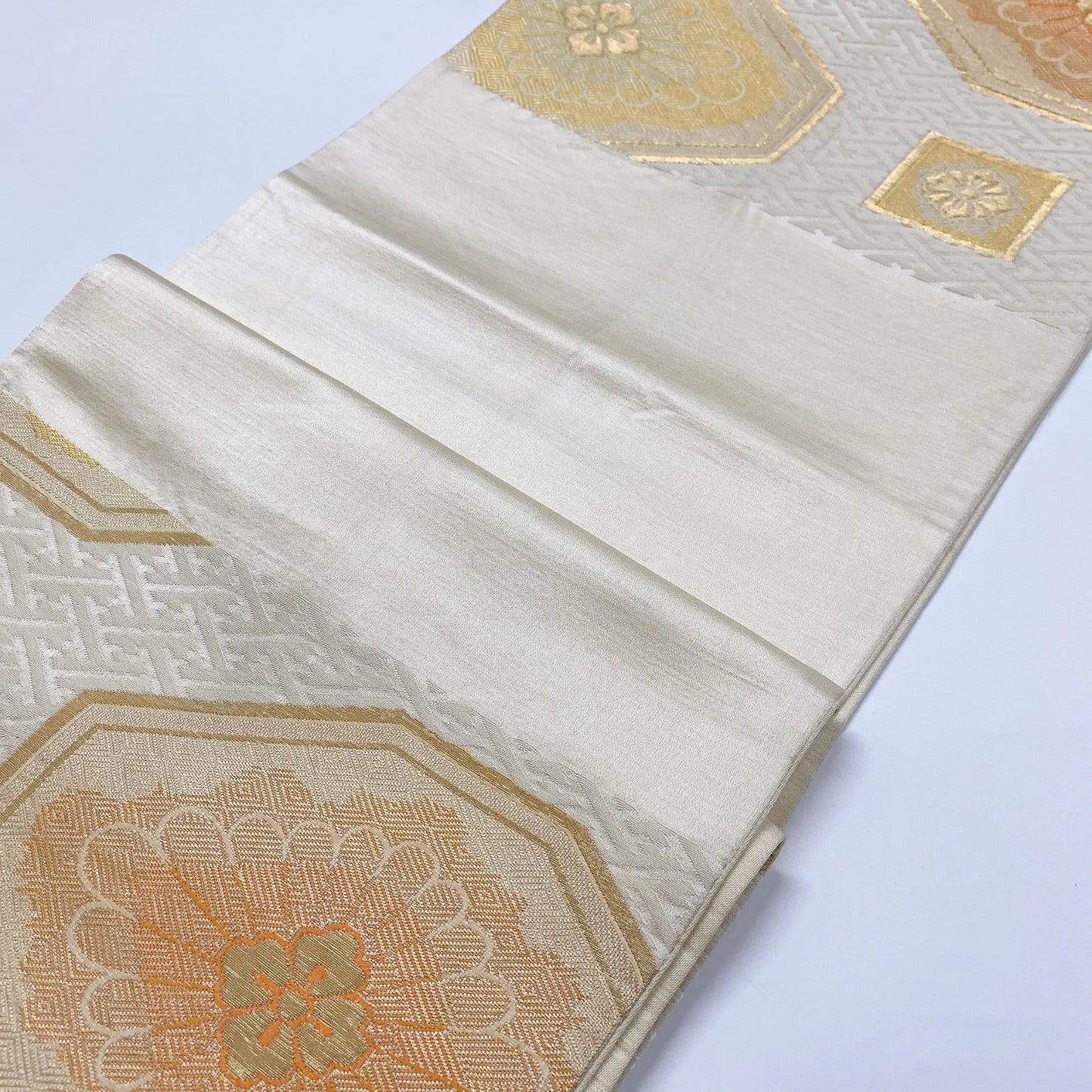 5999# Japanese Vintage Fukuro Obi Belt Kimono Fabric Silk Traditional