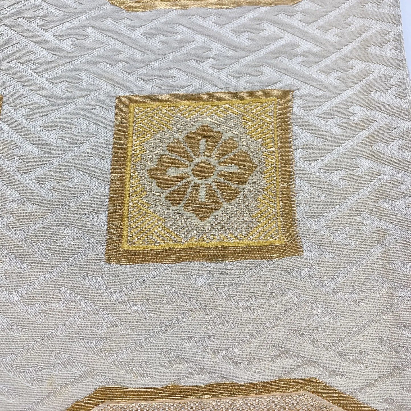 5999# Japanese Vintage Fukuro Obi Belt Kimono Fabric Silk Traditional