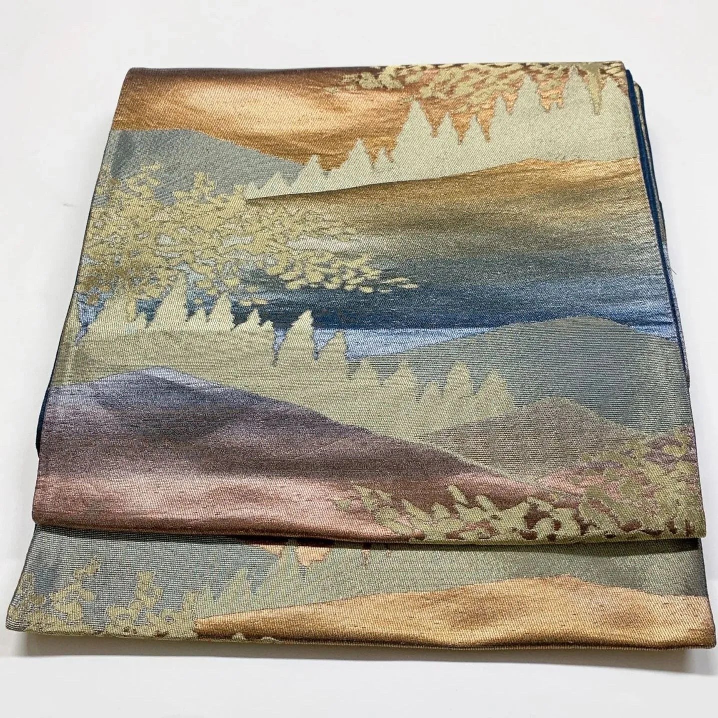 6000# Japanese Vintage Fukuro Obi Belt Kimono Fabric Silk Traditional Untailored