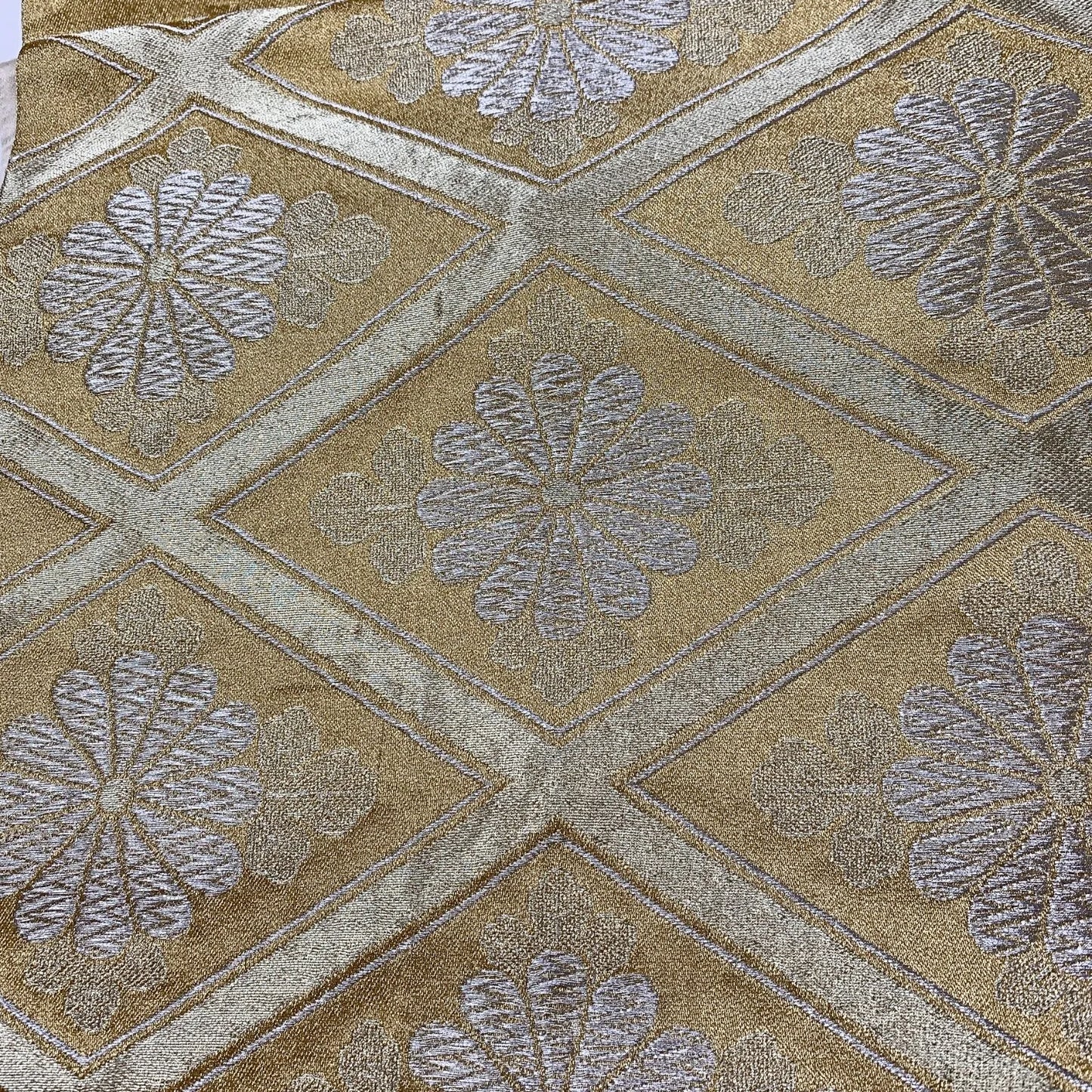 6008# Japanese Vintage Fukuro Obi Belt Kimono Fabric Silk Traditional