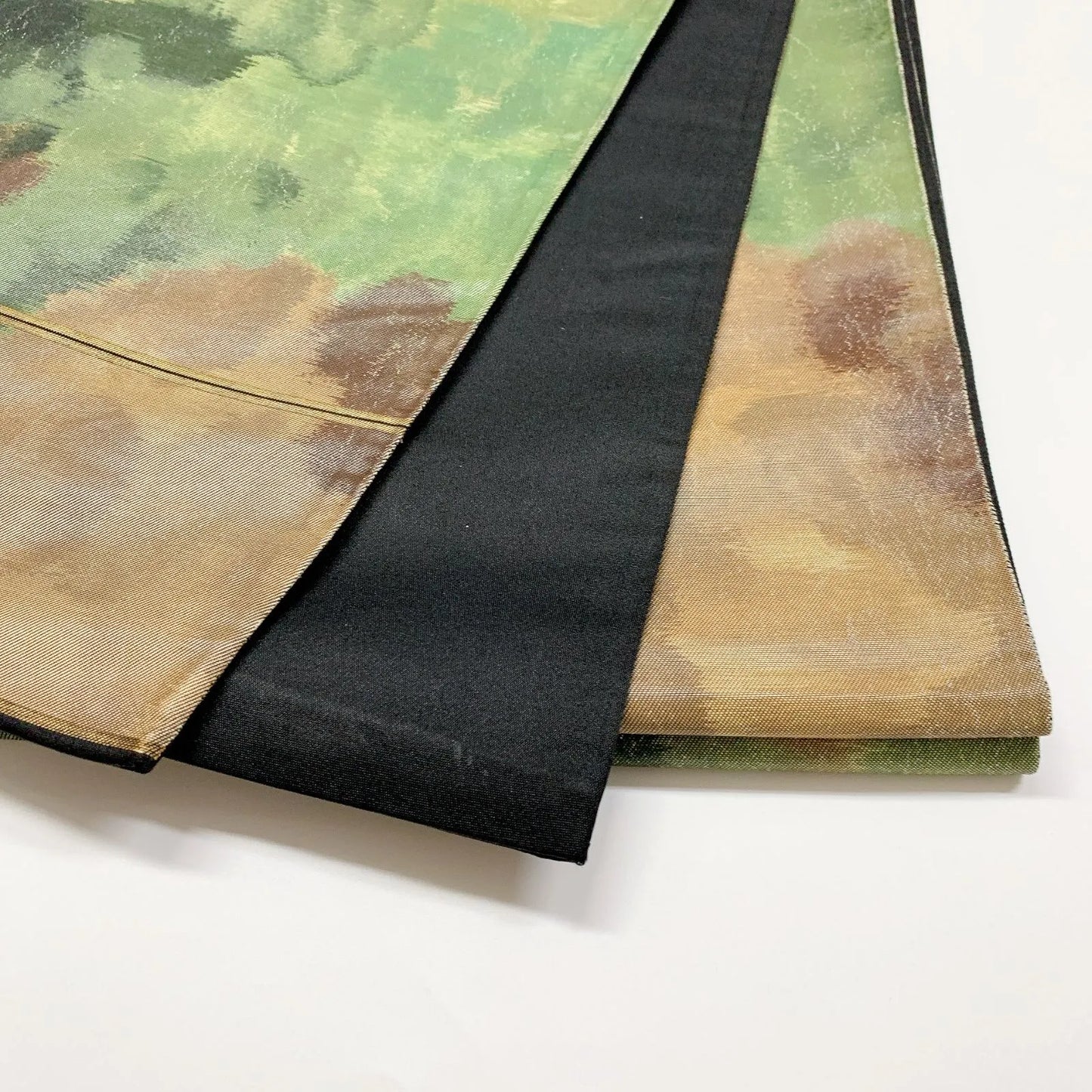 6012# Japanese Vintage Fukuro Obi Belt Kimono Fabric Silk Traditional