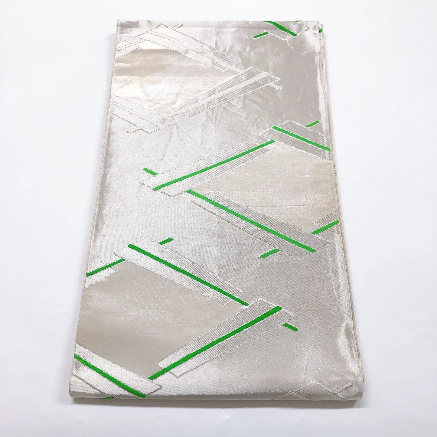 6023# Japanese Vintage Fukuro Obi Belt Kimono Fabric Silk Traditional Untailored