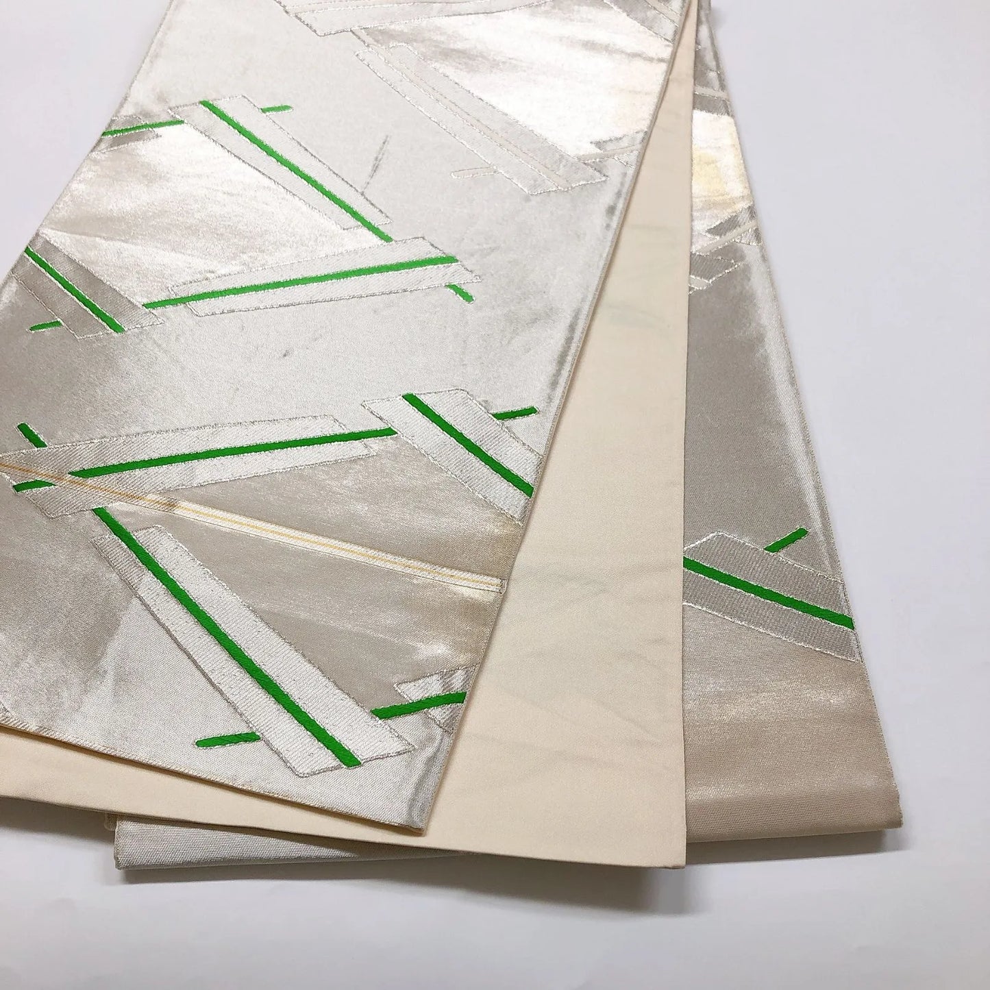 6023# Japanese Vintage Fukuro Obi Belt Kimono Fabric Silk Traditional Untailored