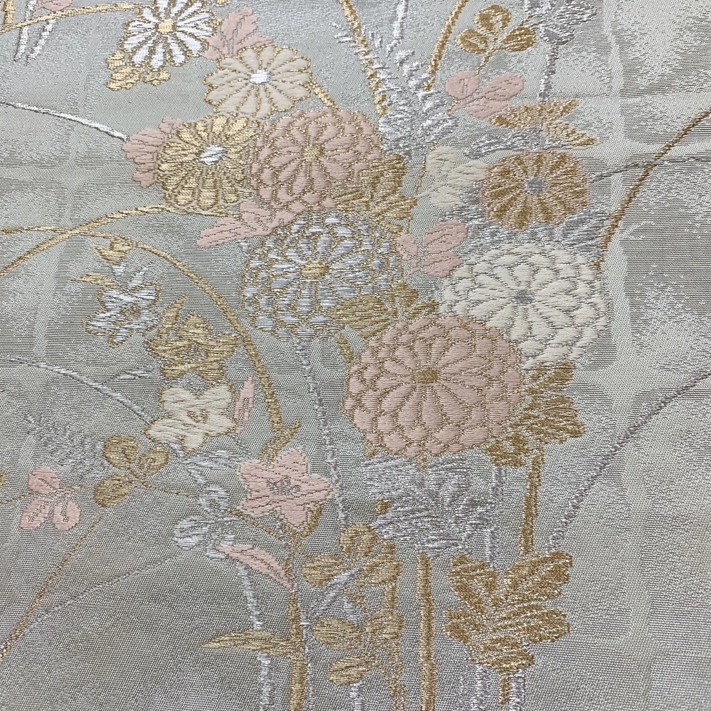 6026# Japanese Vintage Fukuro Obi Belt Kimono Fabric Silk Traditional