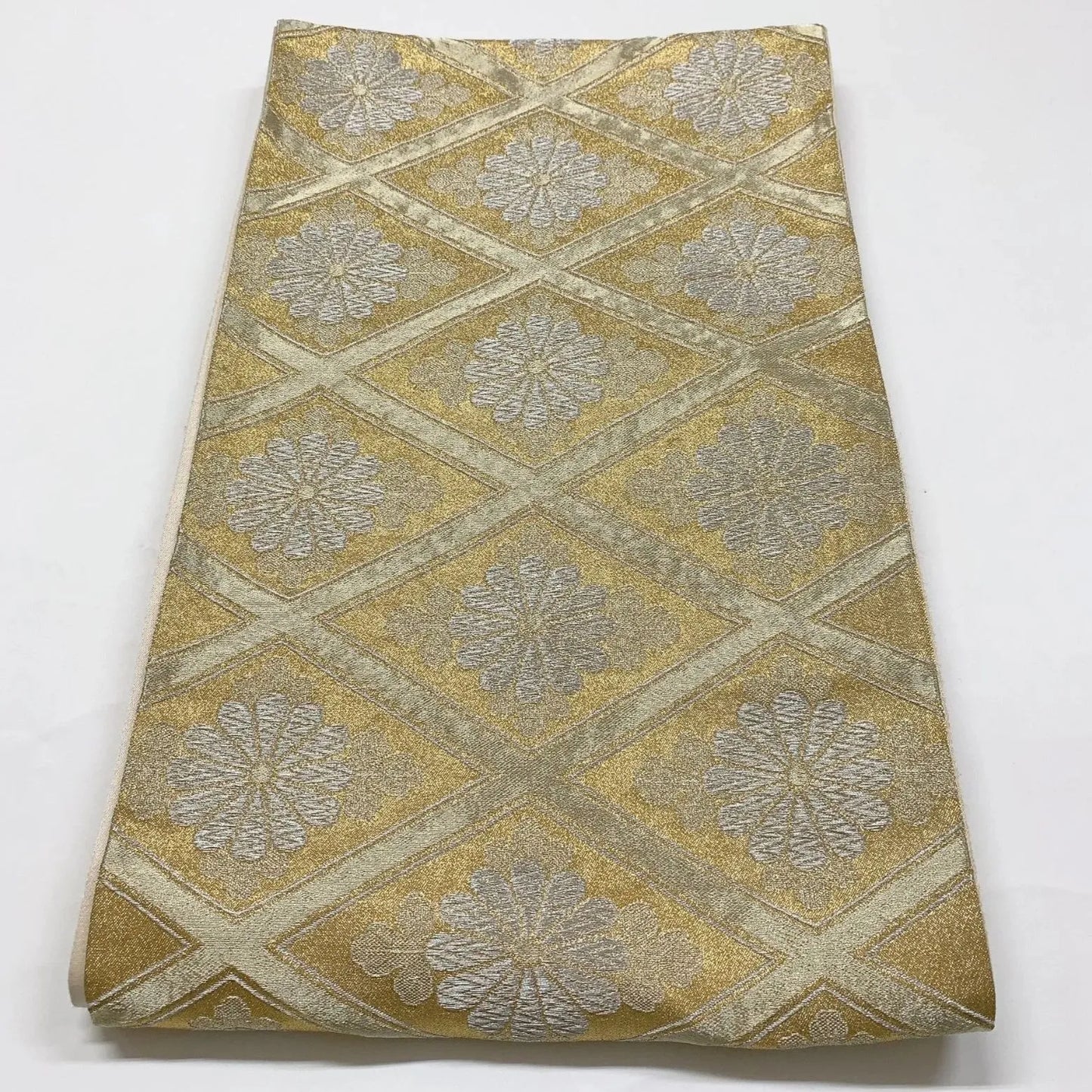 6008# Japanese Vintage Fukuro Obi Belt Kimono Fabric Silk Traditional