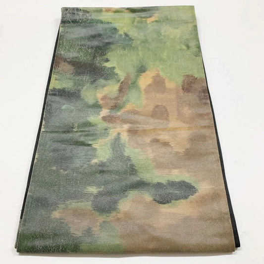 6012# Japanese Vintage Fukuro Obi Belt Kimono Fabric Silk Traditional