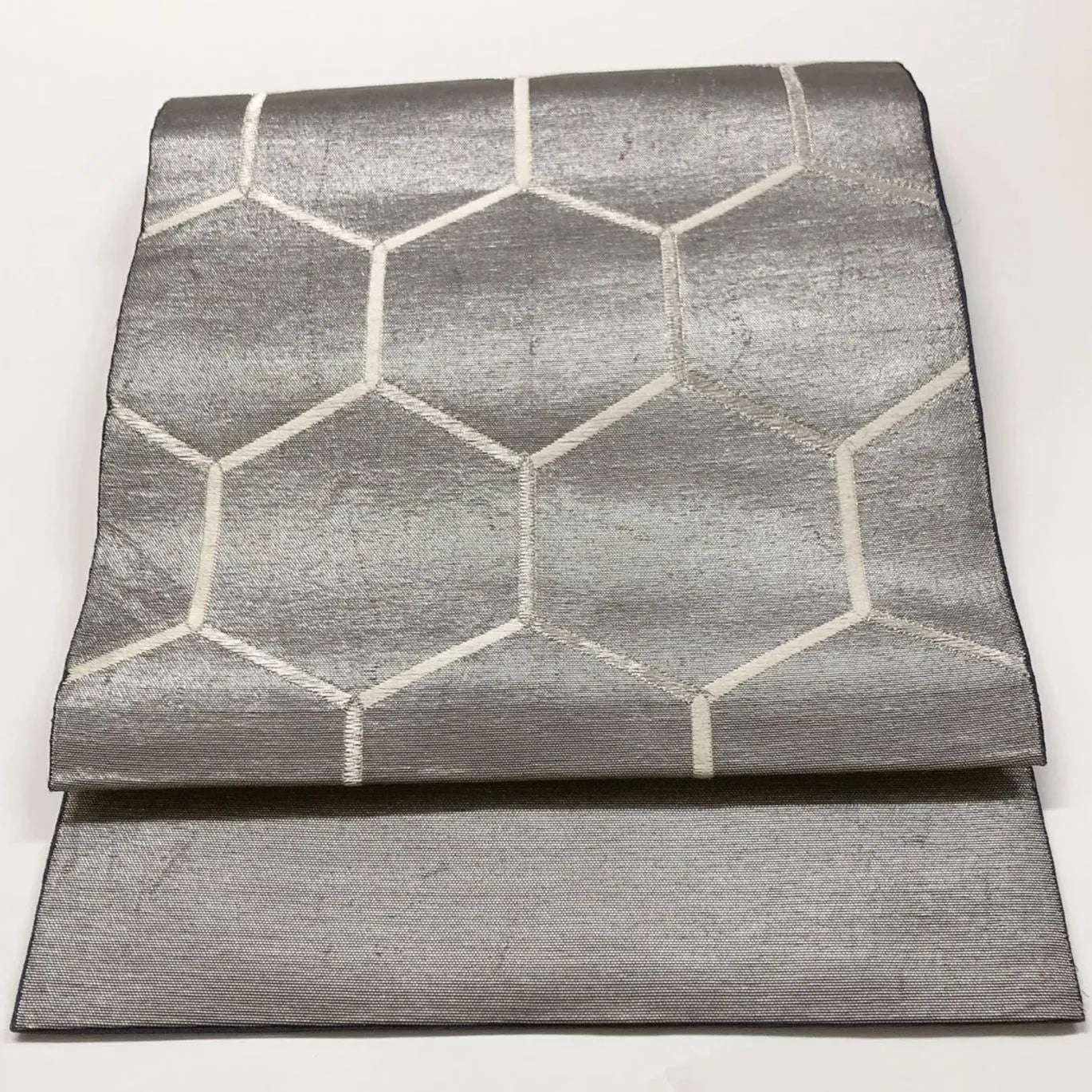 6017# Japanese Vintage Fukuro Obi Belt Kimono Fabric Silk Traditional Summer