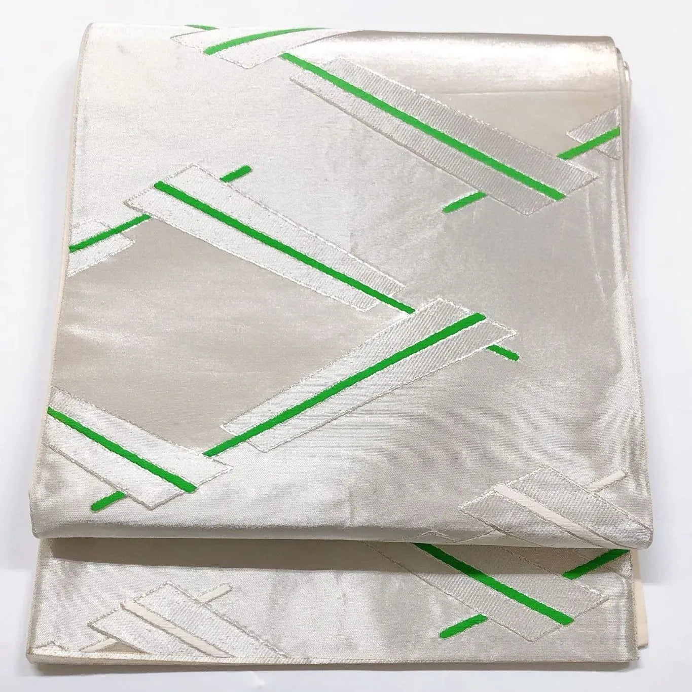 6023# Japanese Vintage Fukuro Obi Belt Kimono Fabric Silk Traditional Untailored