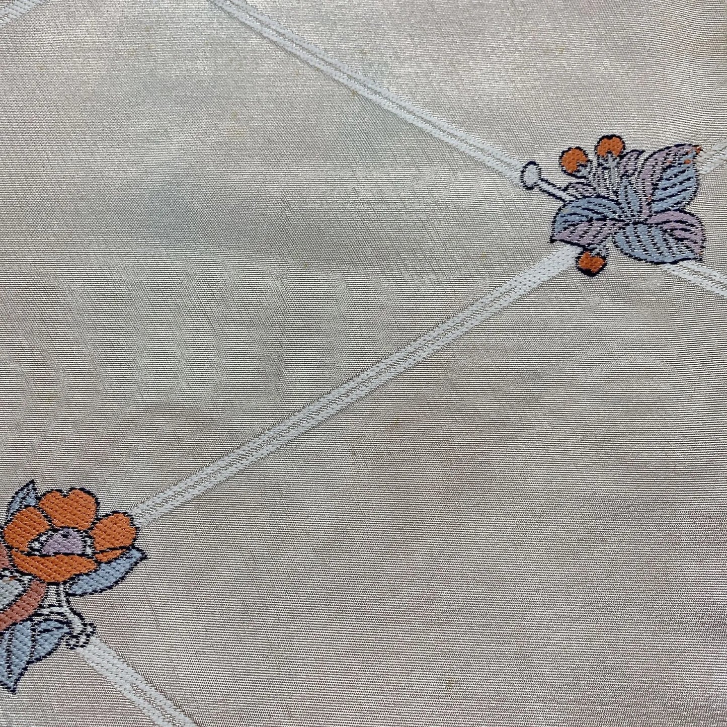 6033# Japanese Vintage Fukuro Obi Belt Kimono Fabric Silk Traditional