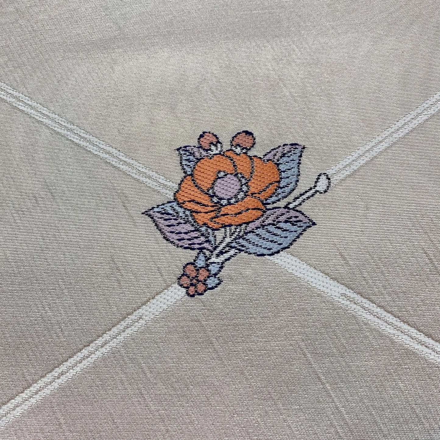 6033# Japanese Vintage Fukuro Obi Belt Kimono Fabric Silk Traditional