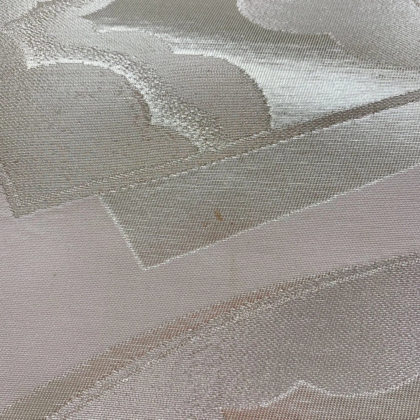 6040# Japanese Vintage Fukuro Obi Belt Kimono Fabric Silk Traditional Silver