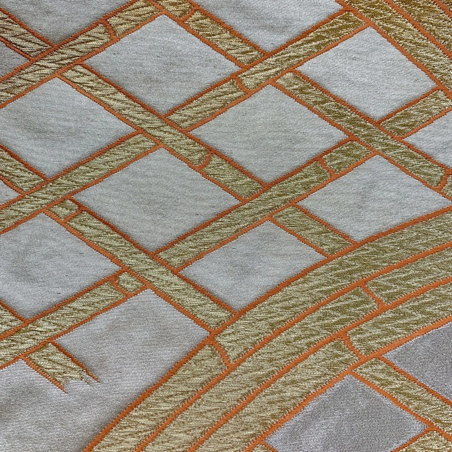 6042# Japanese Vintage Fukuro Obi Belt Kimono Fabric Silk Traditional Untailored