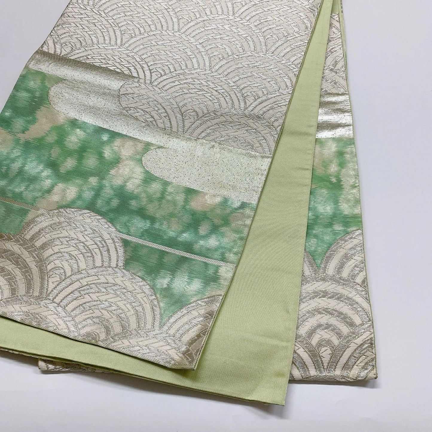 6052# Japanese Vintage Fukuro Obi Belt Kimono Fabric Silk Traditional