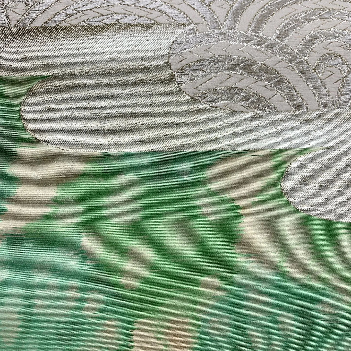 6052# Japanese Vintage Fukuro Obi Belt Kimono Fabric Silk Traditional