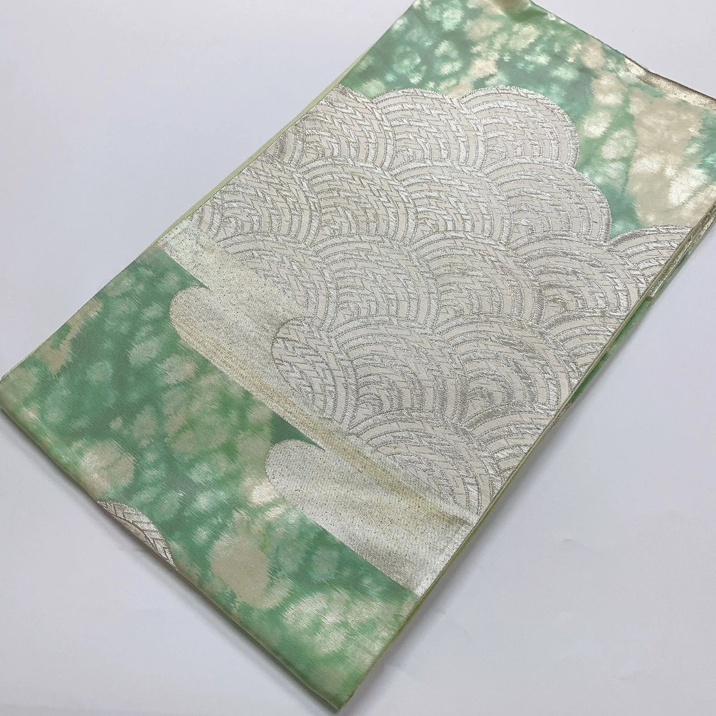 6052# Japanese Vintage Fukuro Obi Belt Kimono Fabric Silk Traditional