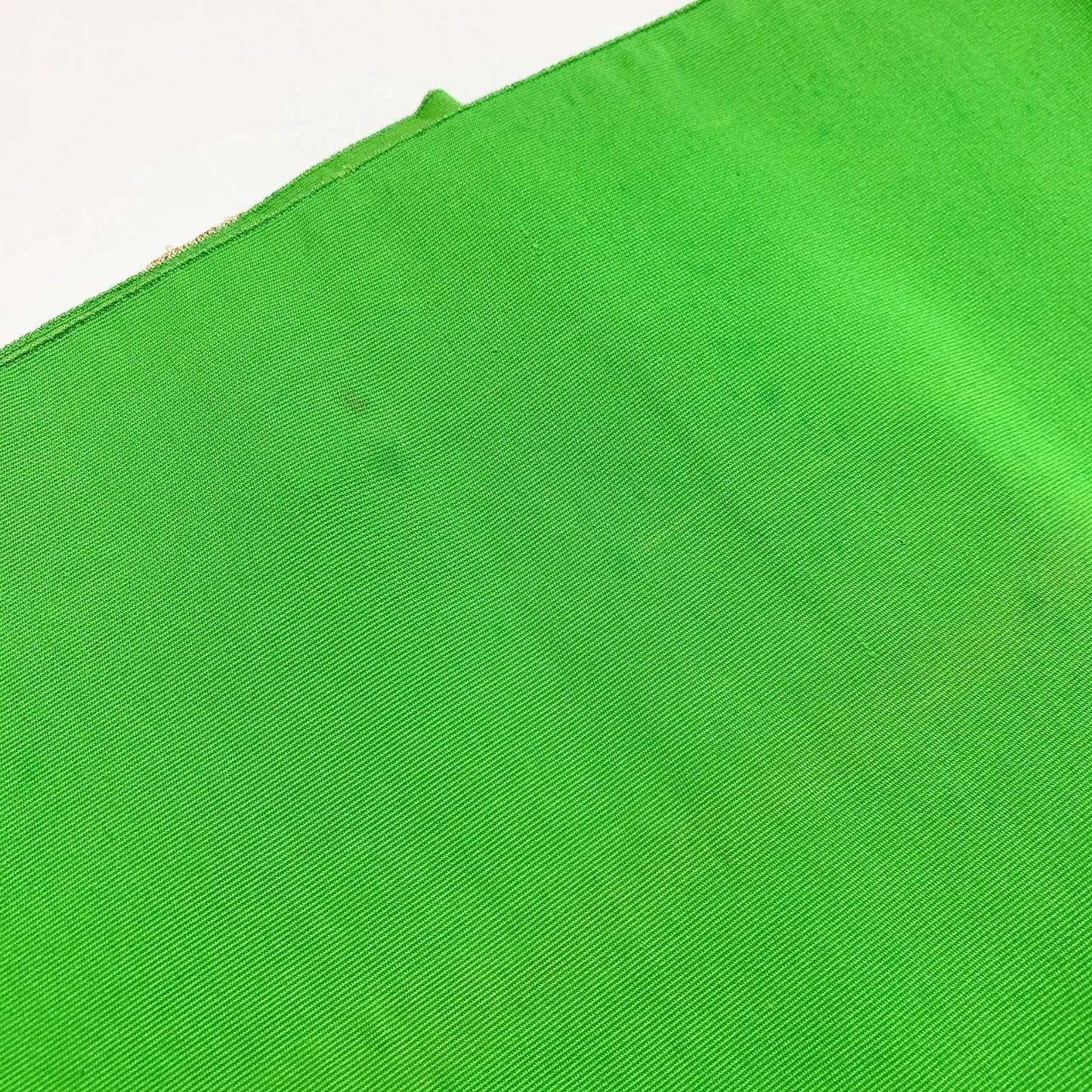 6054# Japanese Vintage Fukuro Obi Belt Kimono Fabric Silk Traditional Green