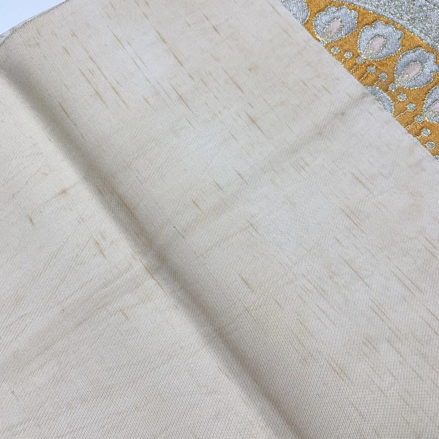 6055# Japanese Vintage Fukuro Obi Belt Kimono Fabric Silk Traditional Untailored