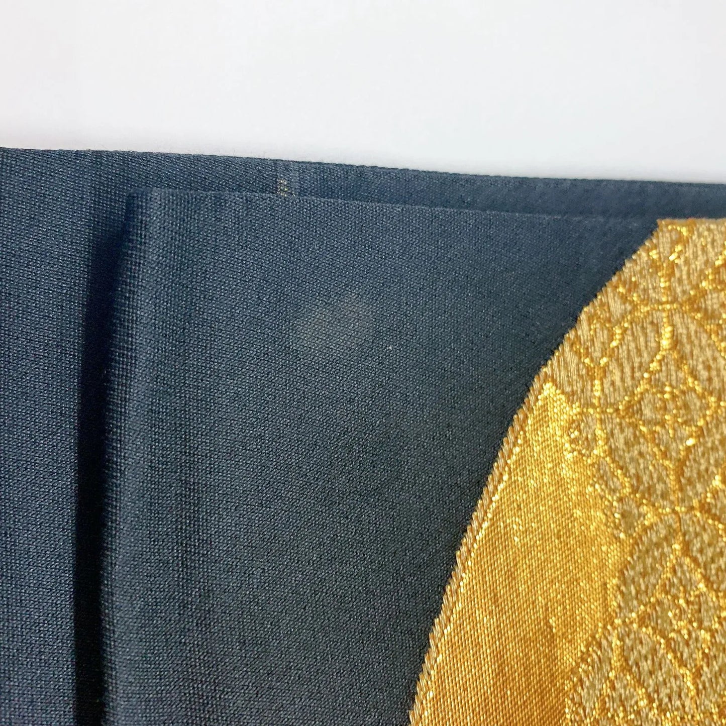 6063# Japanese Vintage Fukuro Obi Belt Kimono Fabric Silk Traditional Untailored