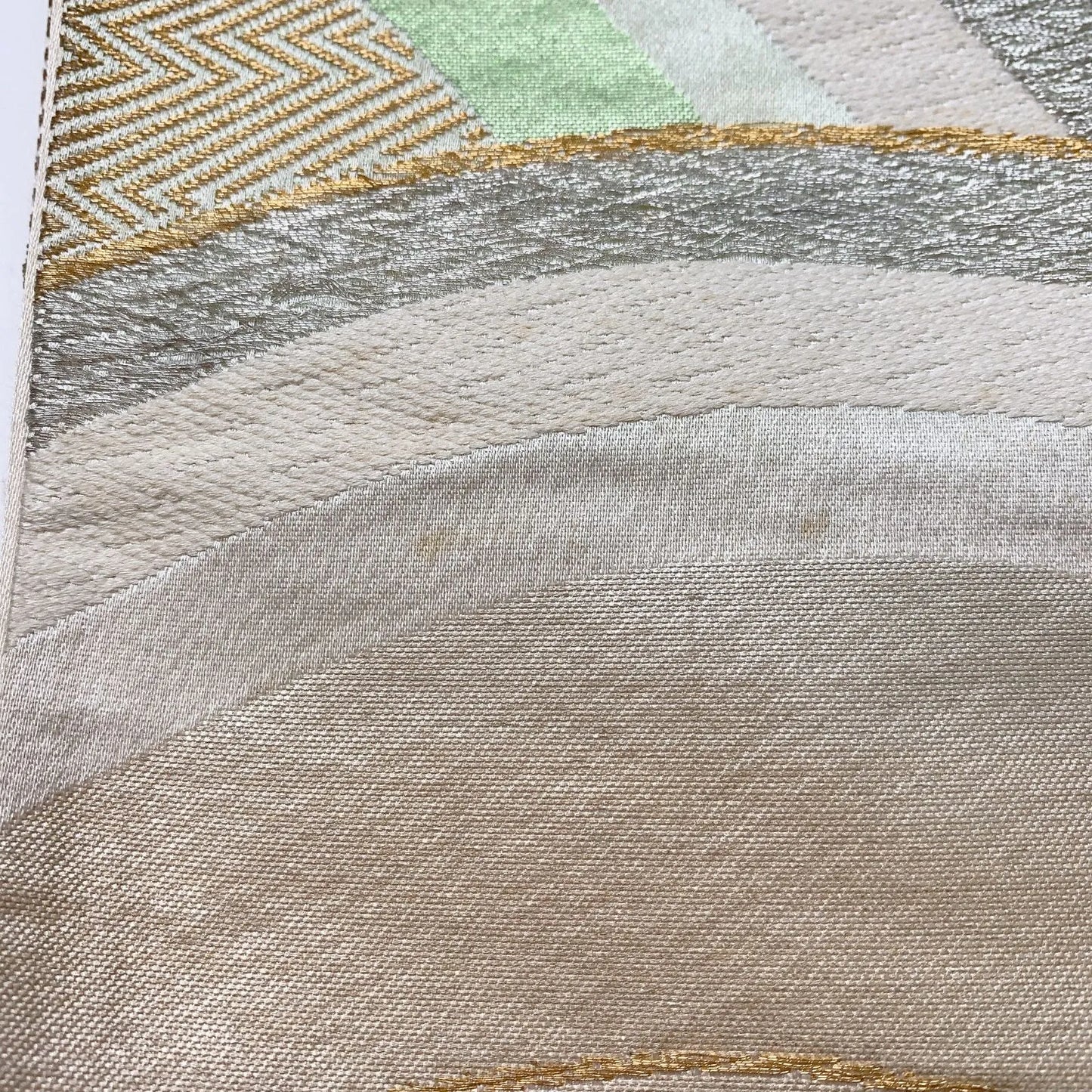 6064# Japanese Vintage Fukuro Obi Belt Kimono Fabric Silk Traditional Untailored　