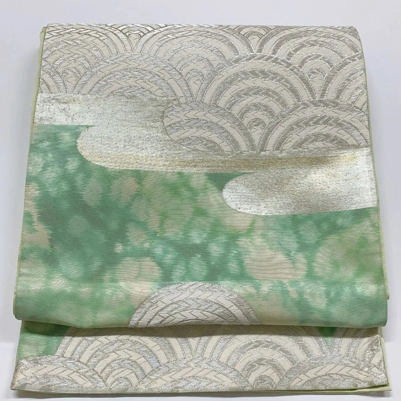 6052# Japanese Vintage Fukuro Obi Belt Kimono Fabric Silk Traditional