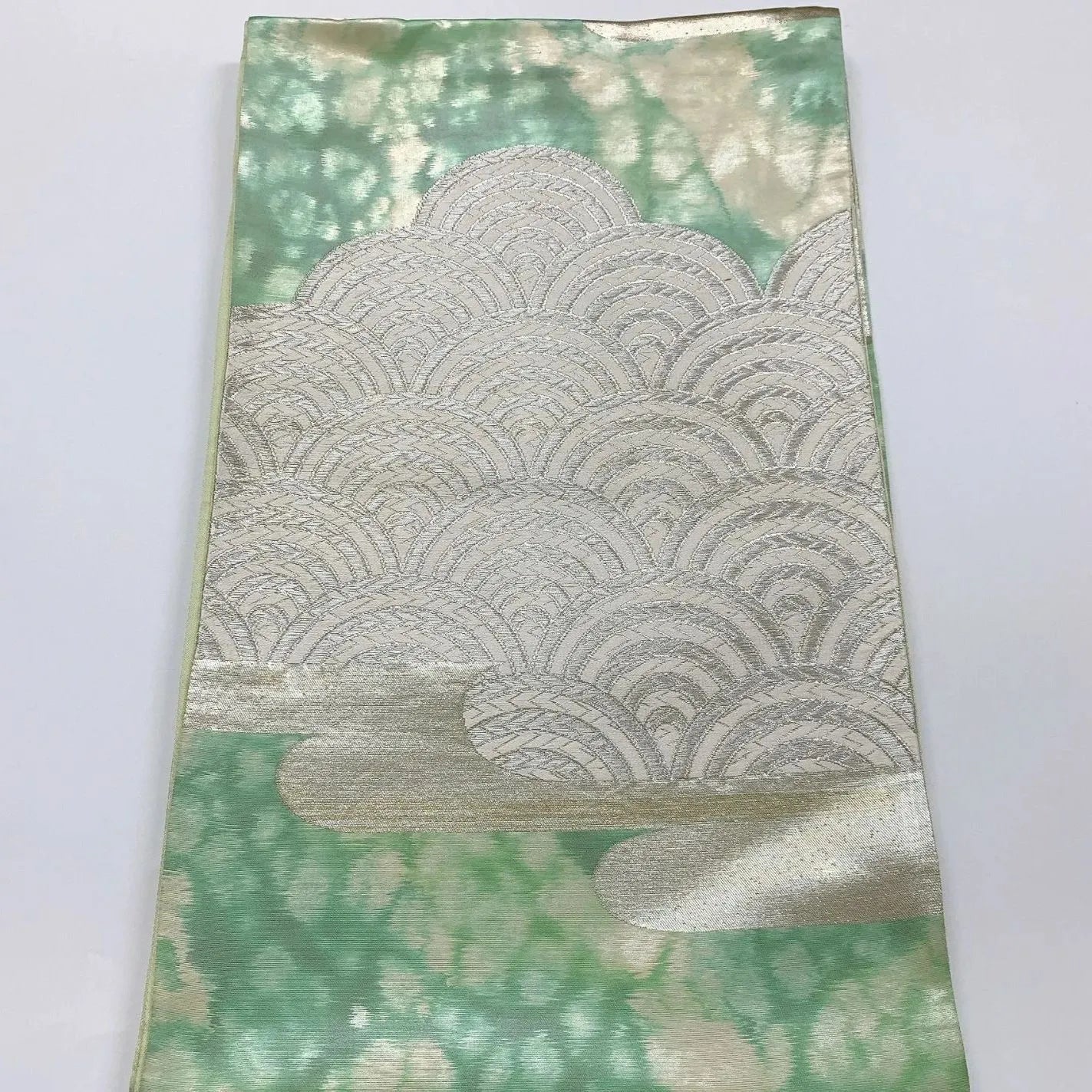 6052# Japanese Vintage Fukuro Obi Belt Kimono Fabric Silk Traditional