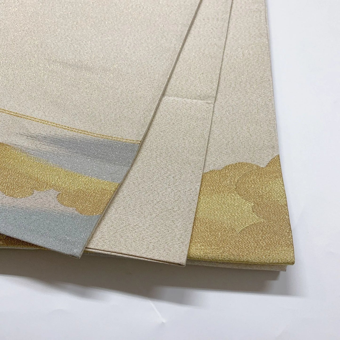 6077# Japanese Vintage Fukuro Obi Belt Kimono Fabric Silk Traditional