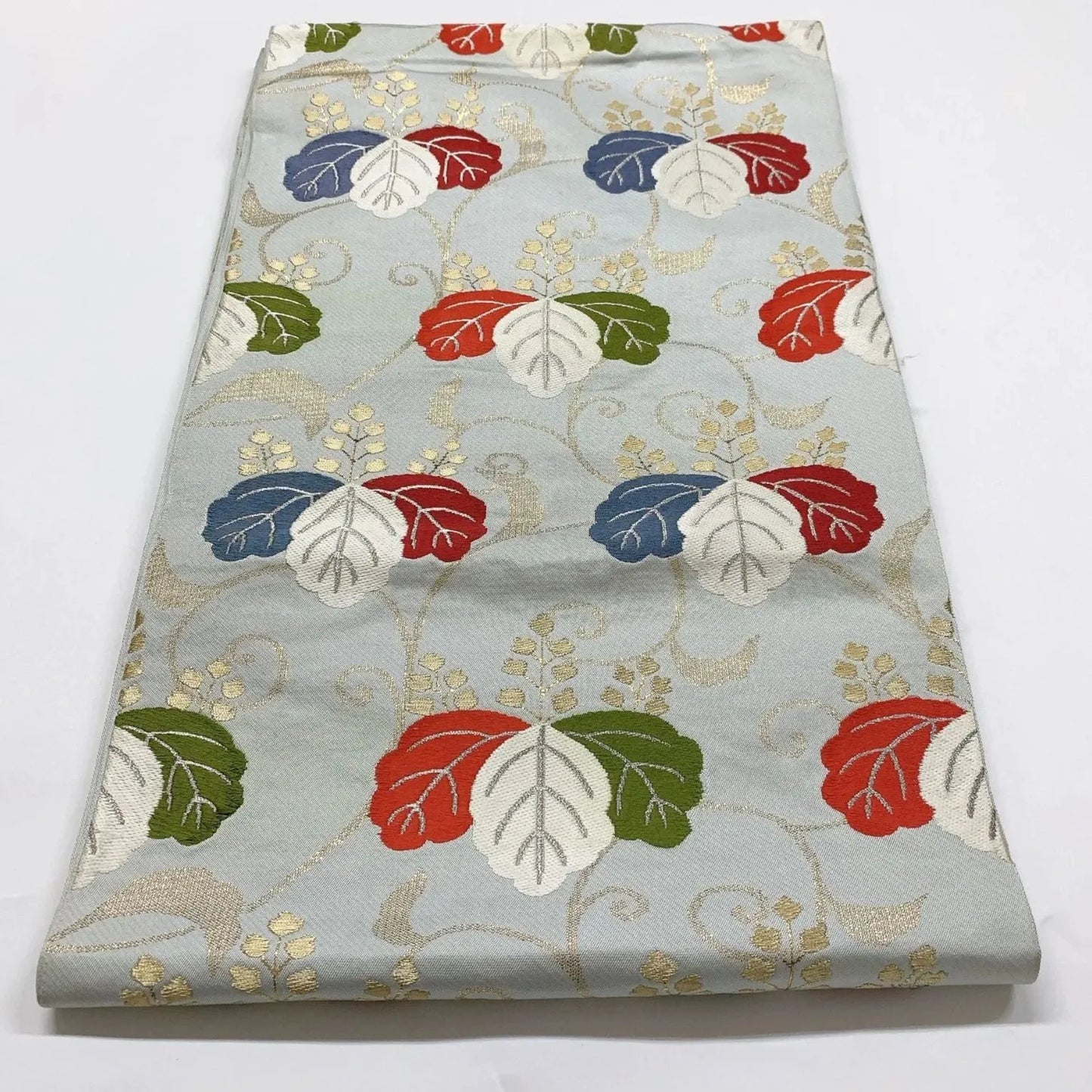 6073# Japanese Vintage Fukuro Obi Belt Kimono Fabric Silk Traditional