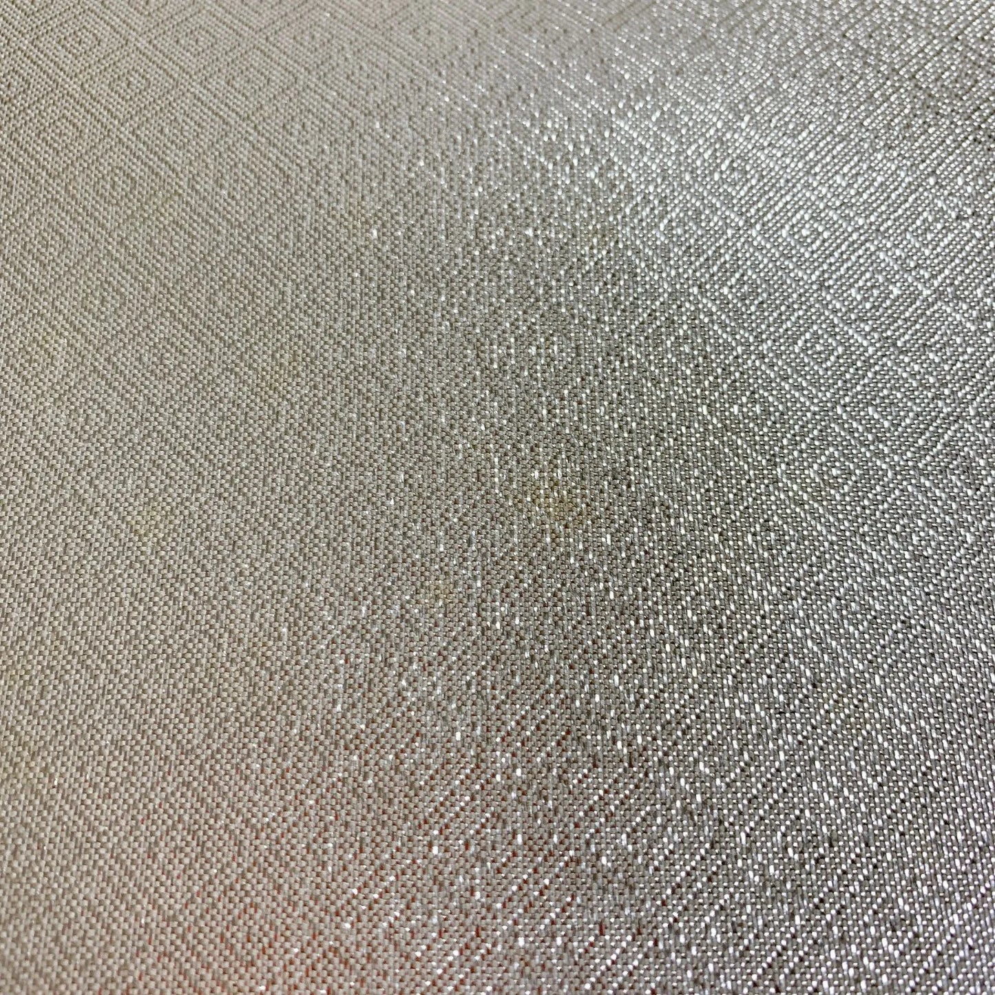 6080# Japanese Vintage Fukuro Obi Belt Kimono Fabric Silk Traditional Silver　