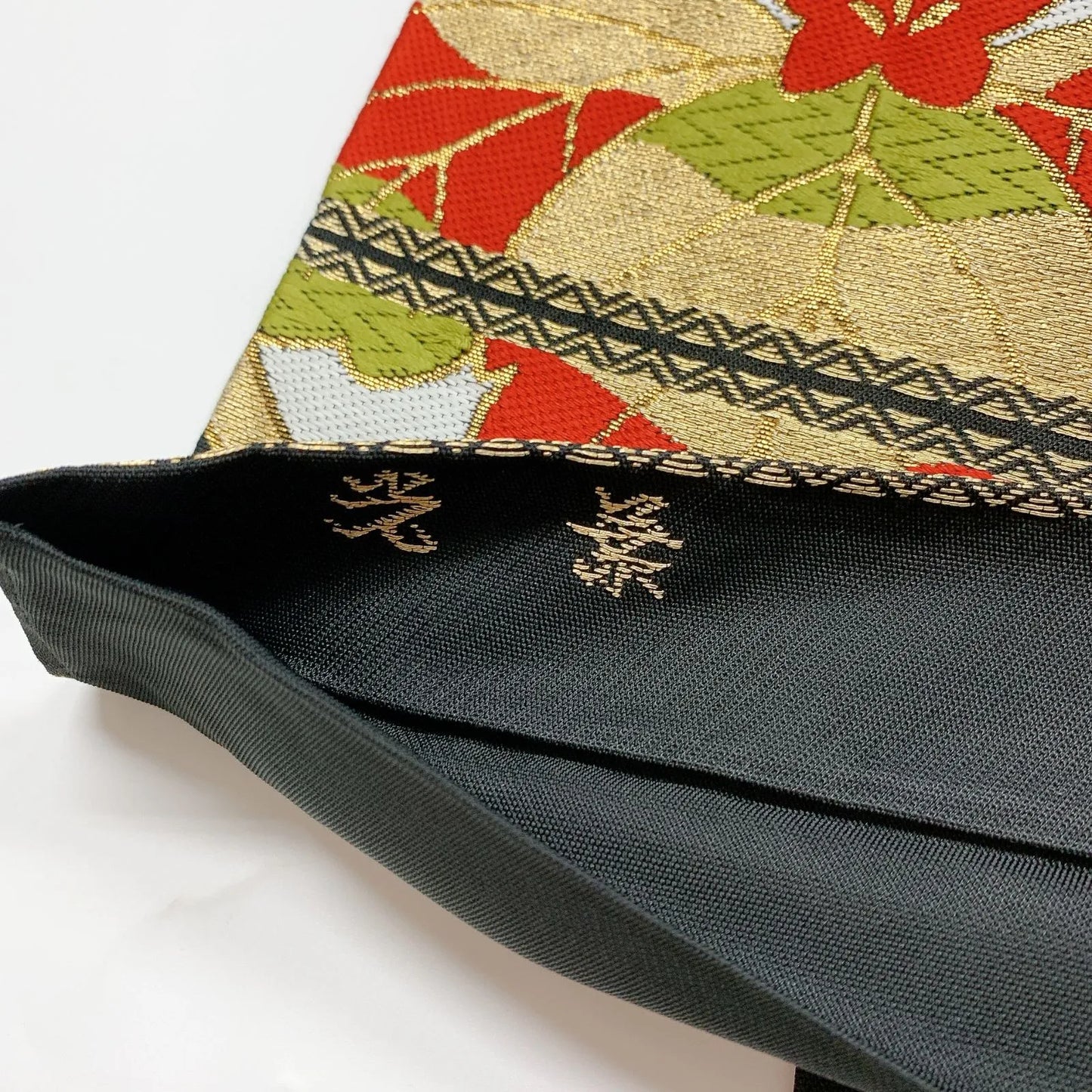 6083# Japanese Vintage Fukuro Obi Belt Kimono Fabric Silk Traditional Untailored