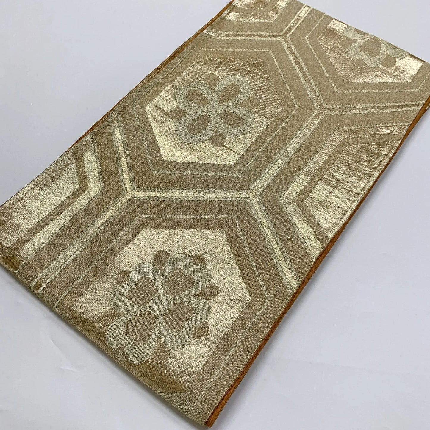 6085# Japanese Vintage Fukuro Obi Belt Kimono Fabric Silk Traditional Untailored