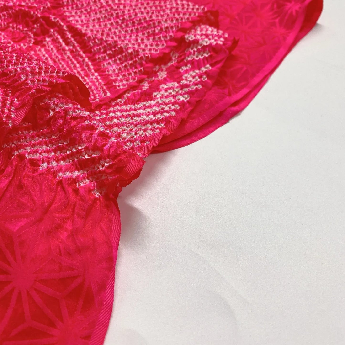 6381# Japanese Kimono Accessory Obiage and Obijime 2-piece Set Silk Shibori