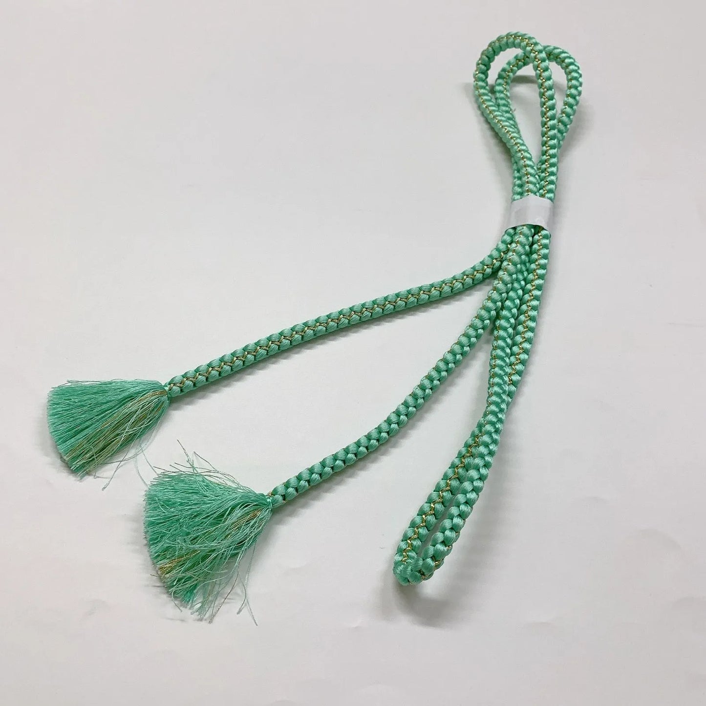 6385# Japanese Kimono Accessory Obiage and Obijime 2-piece Set Silk Shibori