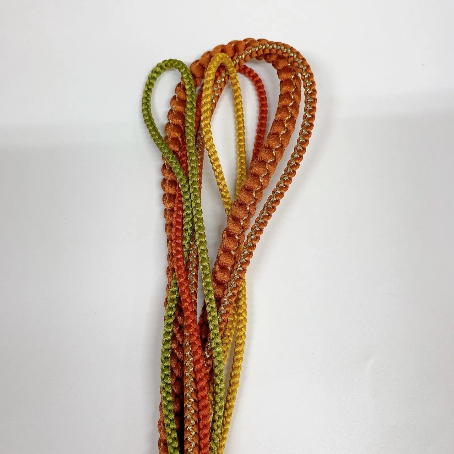 6386# Japanese Kimono Accessory Obiage and Obijime 2-piece Set Silk Shibori