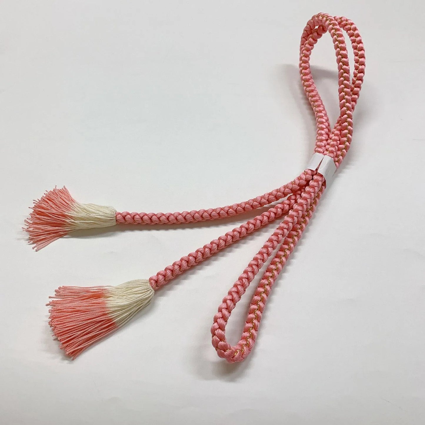 6390# Japanese Kimono Accessory Obiage and Obijime 2-piece Set Silk Shibori