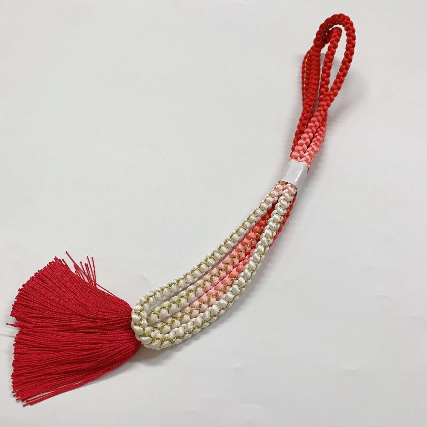 6391# Japanese Kimono Accessory Obiage and Obijime 2-piece Set Silk Shibori