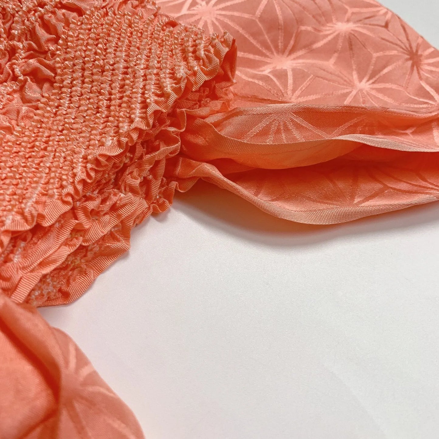 6391# Japanese Kimono Accessory Obiage and Obijime 2-piece Set Silk Shibori