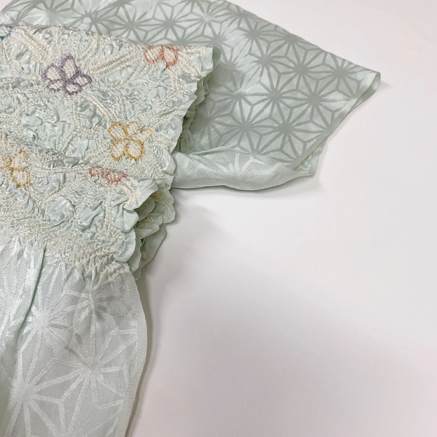 6395# Japanese Kimono Accessory Obiage and Obijime 2-piece Set Silk Shibori