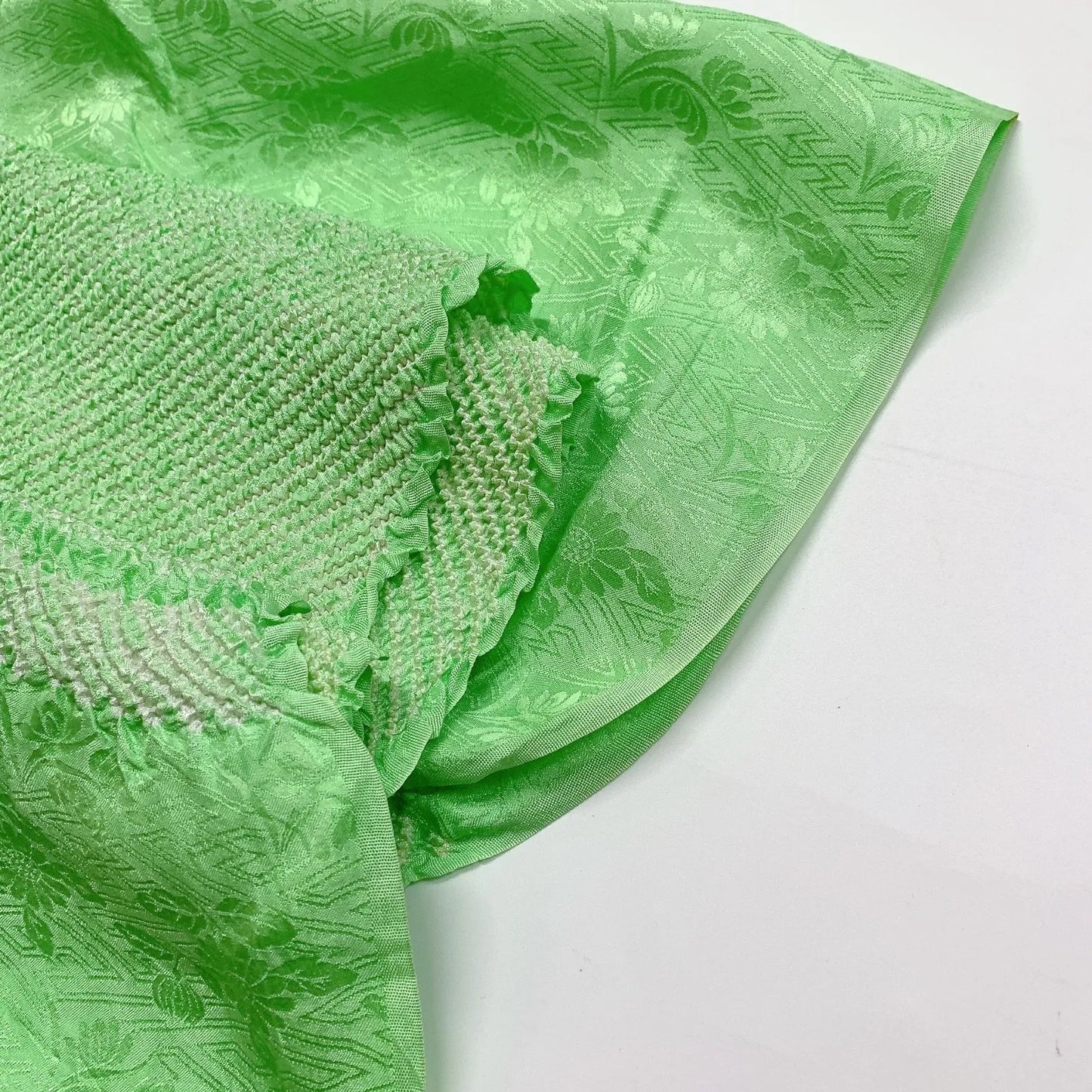 6397# Japanese Kimono Accessory Obiage and Obijime 2-piece Set Silk Shibori