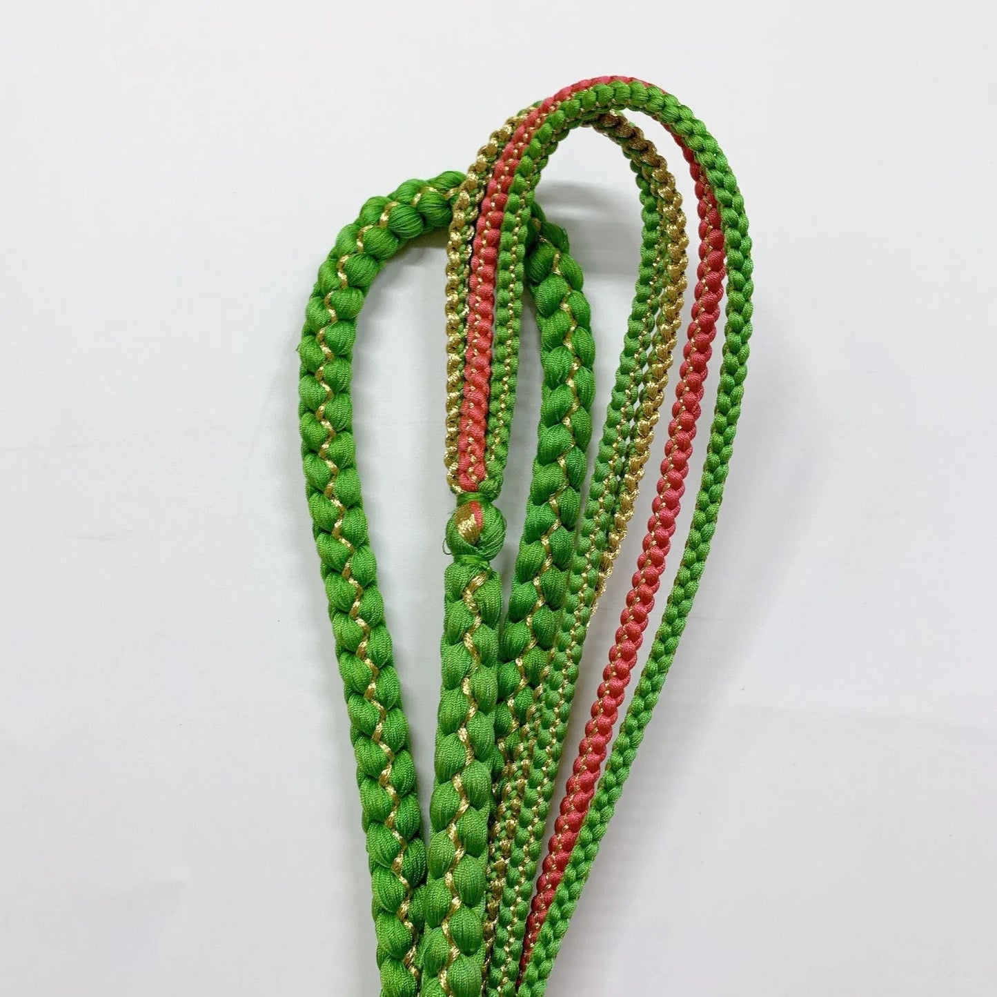 6402# Japanese Kimono Accessory Obiage and Obijime 2-piece Set Silk Shibori