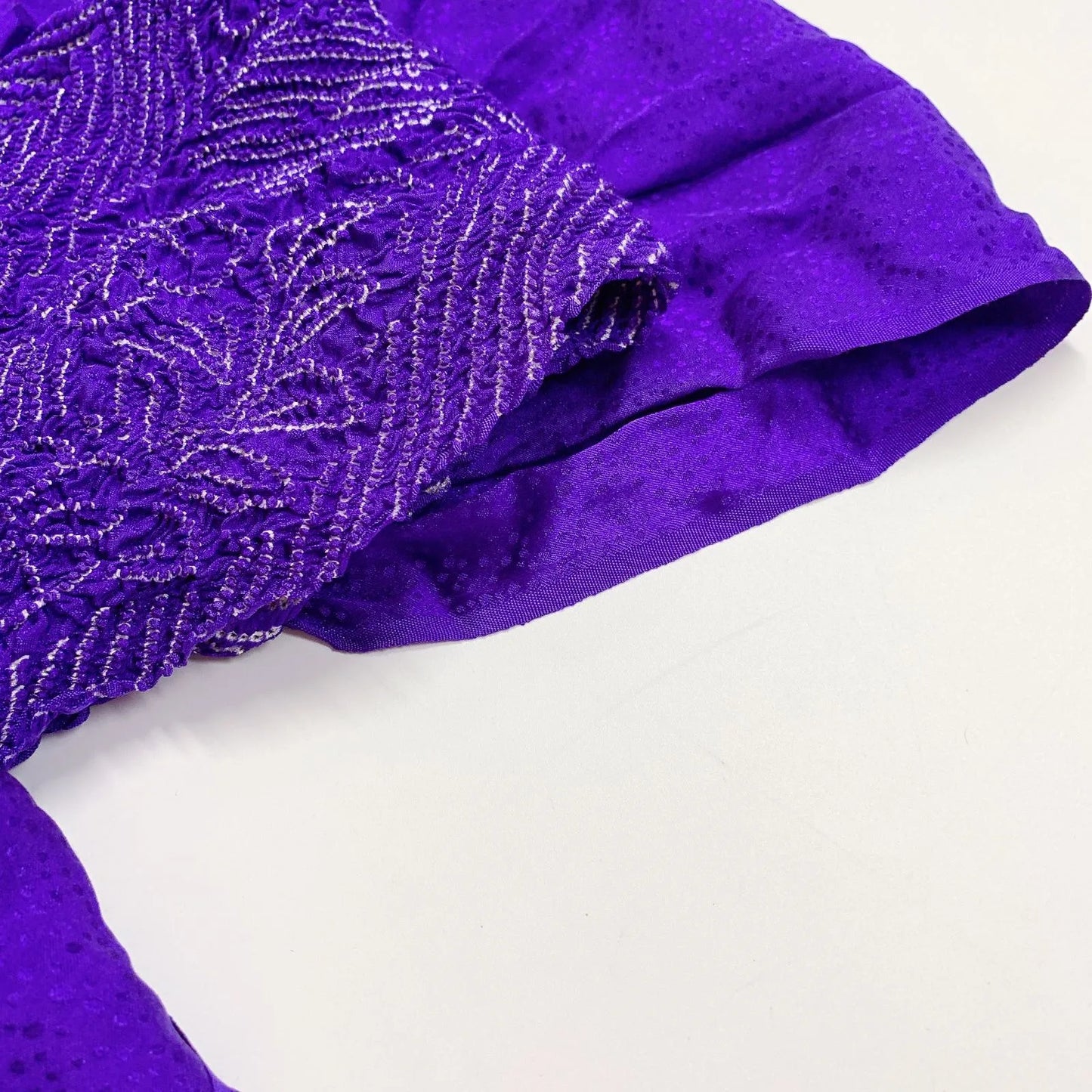 6413# Japanese Kimono Accessory Obiage and Obijime 2-piece Set Silk Shibori