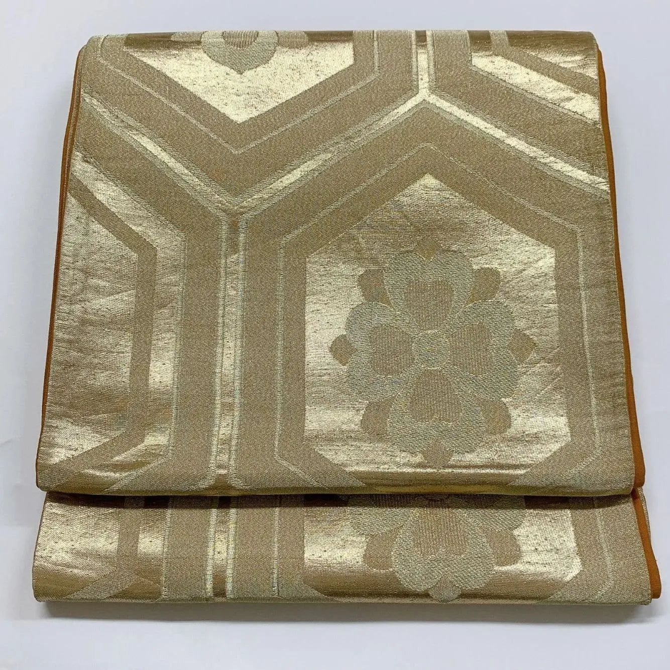 6085# Japanese Vintage Fukuro Obi Belt Kimono Fabric Silk Traditional Untailored