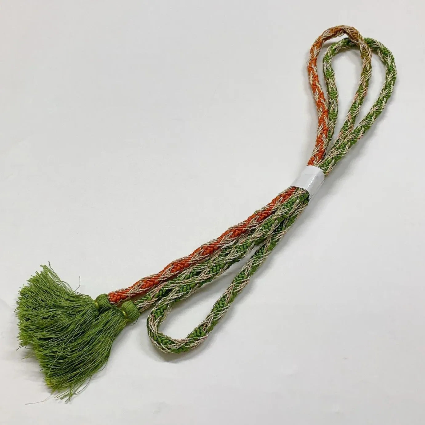 6380# Japanese Kimono Accessory Obiage and Obijime 2-piece Set Silk Shibori