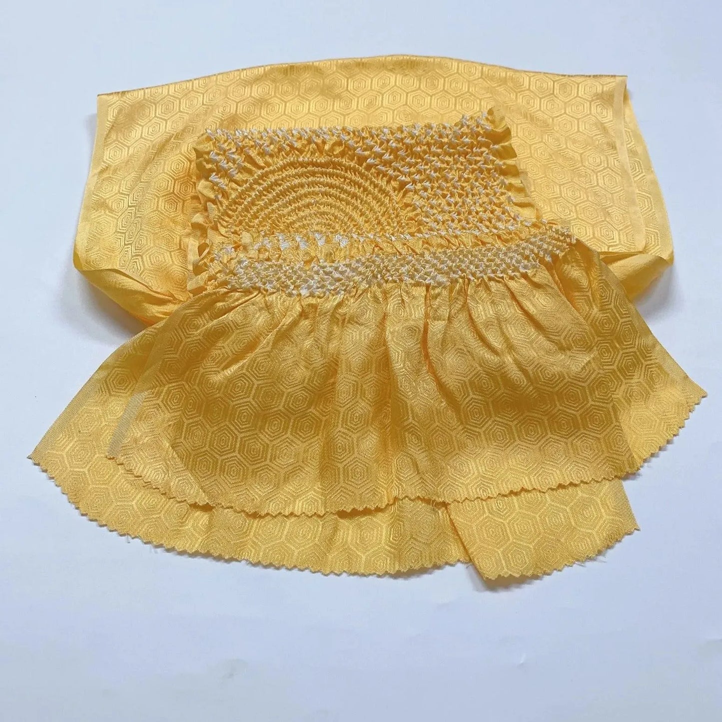 6383# Japanese Kimono Accessory Obiage and Obijime 2-piece Set Silk Shibori