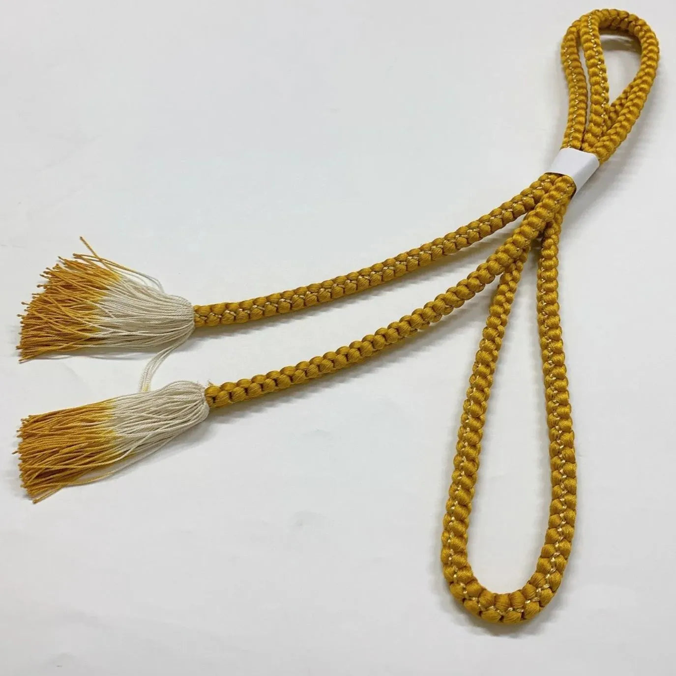 6383# Japanese Kimono Accessory Obiage and Obijime 2-piece Set Silk Shibori