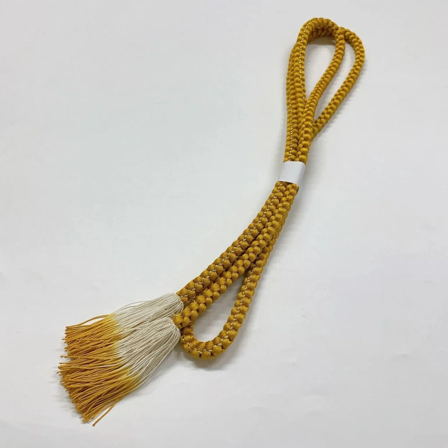 6383# Japanese Kimono Accessory Obiage and Obijime 2-piece Set Silk Shibori