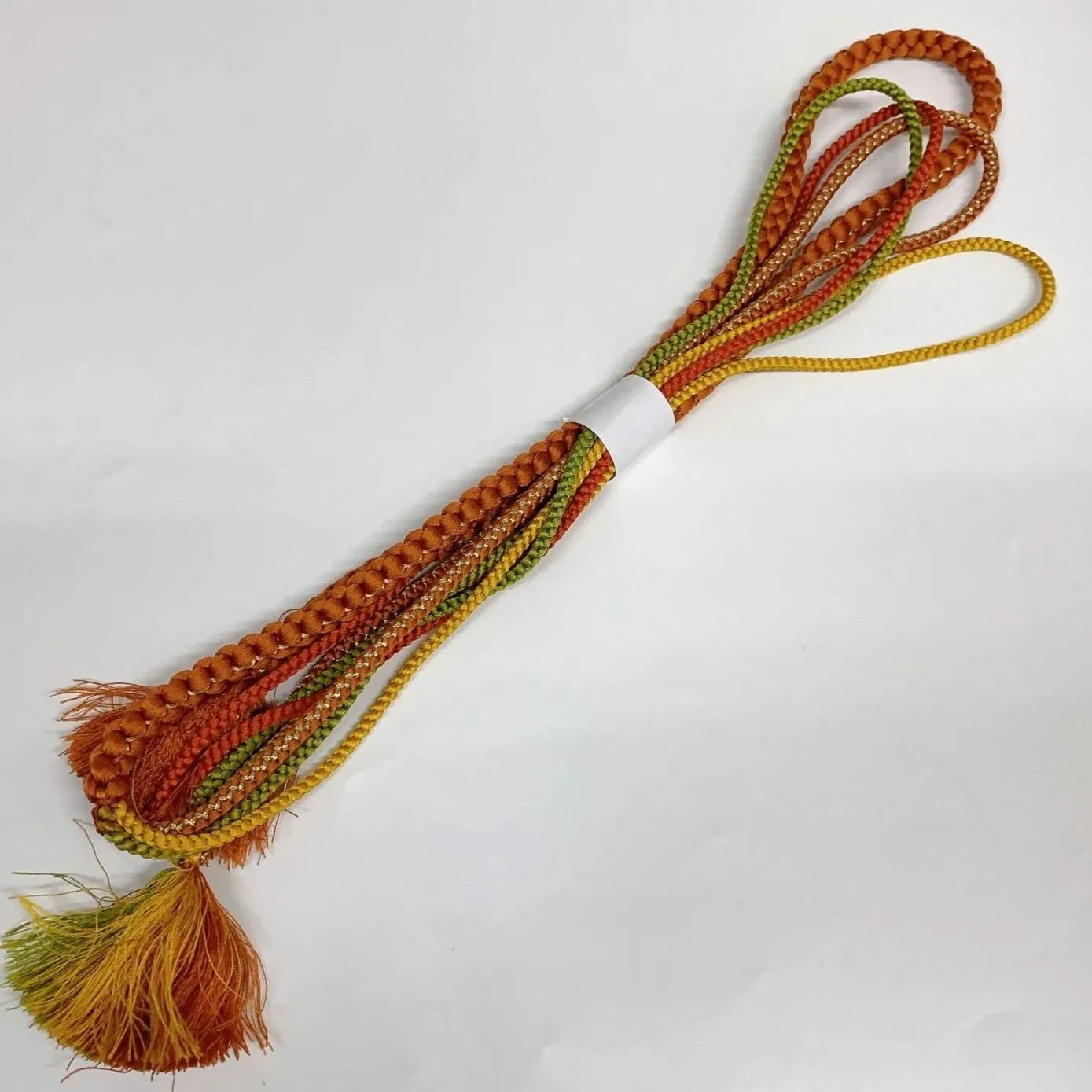 6386# Japanese Kimono Accessory Obiage and Obijime 2-piece Set Silk Shibori