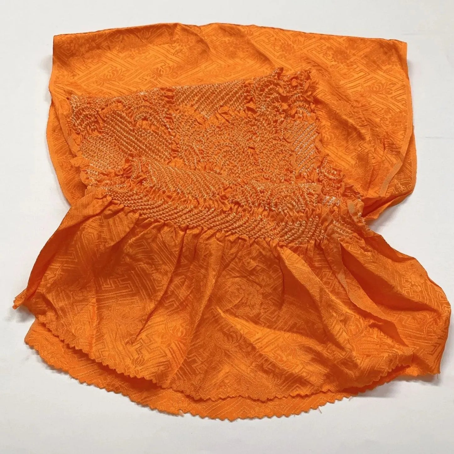 6389# Japanese Kimono Accessory Obiage and Obijime 2-piece Set Silk Shibori