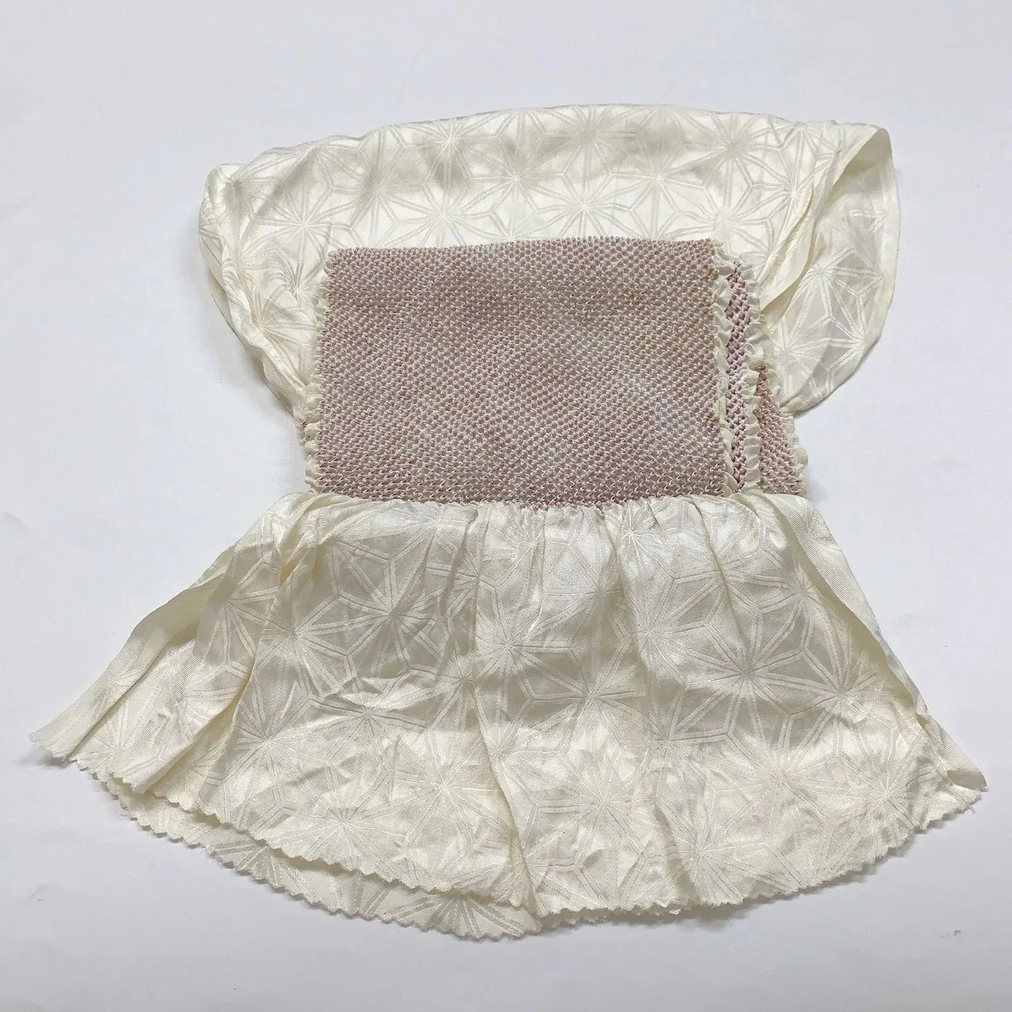 6390# Japanese Kimono Accessory Obiage and Obijime 2-piece Set Silk Shibori