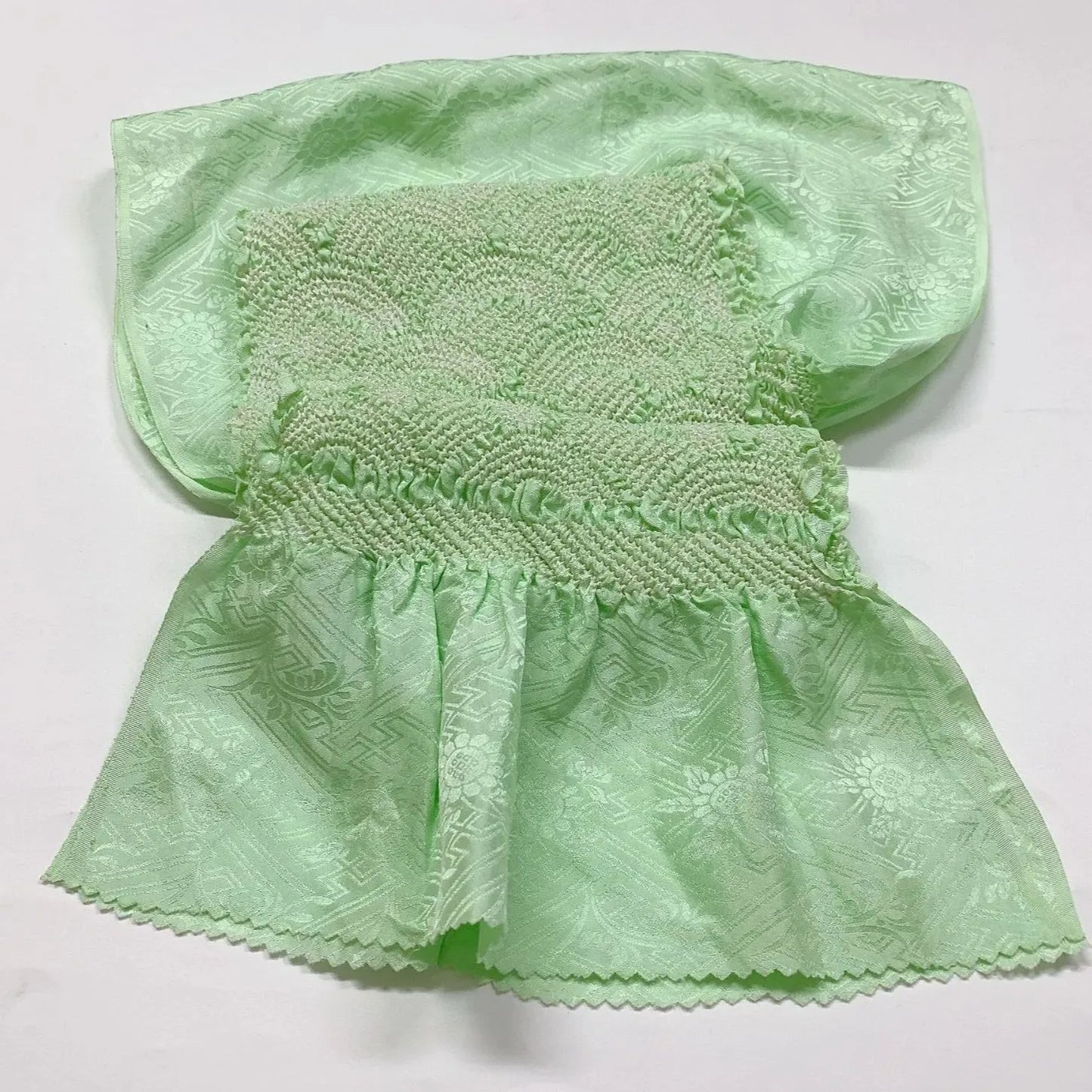 6392# Japanese Kimono Accessory Obiage and Obijime 2-piece Set Silk Shibori